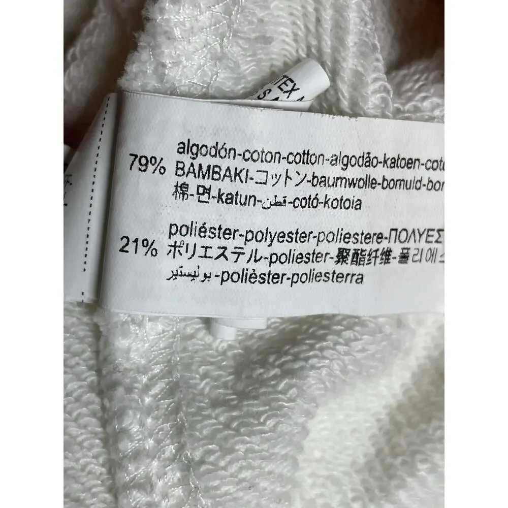 Zara LA Women's Embroidery Patchwork Plush Crop Varsity Sweater Sweatshirt Top S